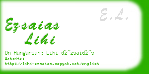 ezsaias lihi business card